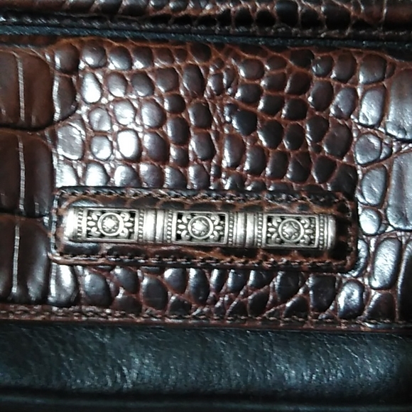 Small Brighton faux leather faux crocodile purse - Picture 7 of 13